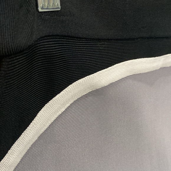 Bebe Color Block Bandage Mini Skirt |Size Large - Picture 7 of 9